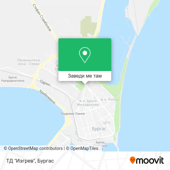 ТД "Изгрев" карта