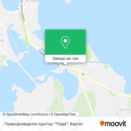 Природозащитен Център ""Пода"" карта