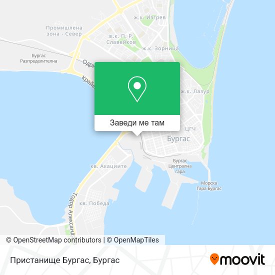 Пристанище Бургас карта