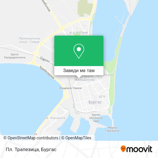 Пл. Трапезица карта