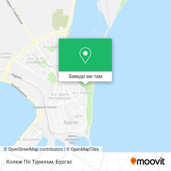 Колеж По Туризъм карта