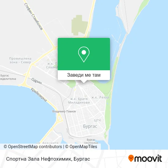 Спортна Зала Нефтохимик карта