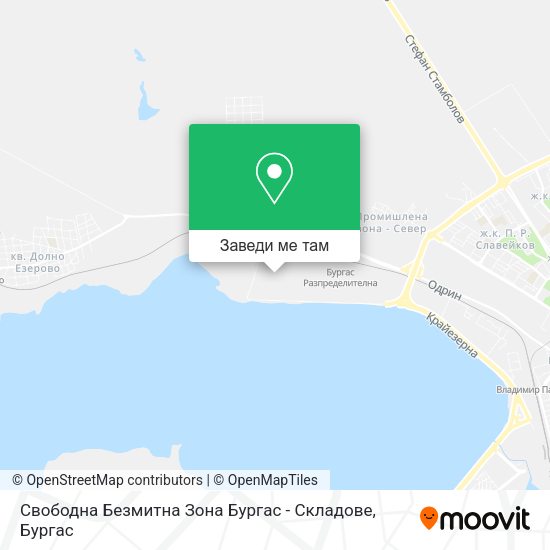 Свободна Безмитна Зона Бургас - Складове карта
