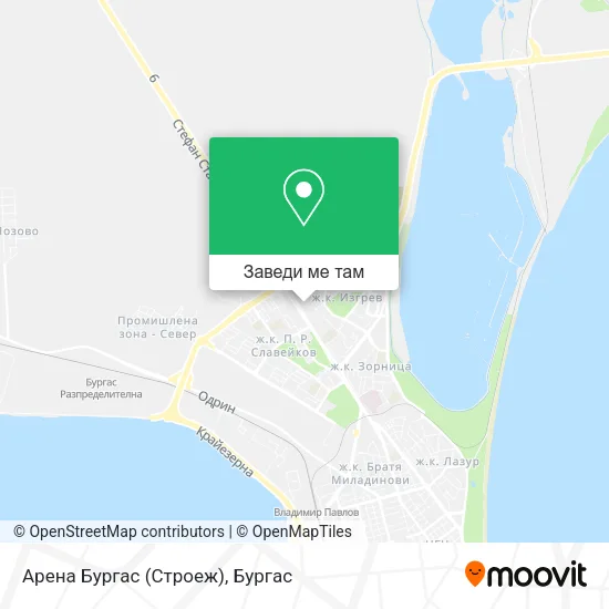 Арена Бургас (Строеж) карта