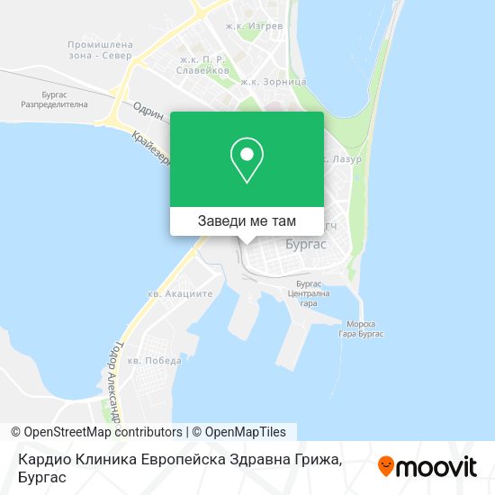 Кардио Клиника Европейска Здравна Грижа карта