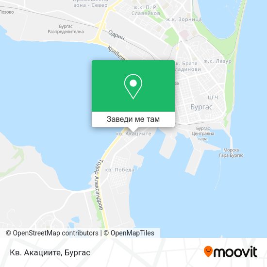 Кв. Акациите карта