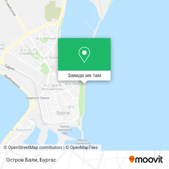 Остров Бали карта