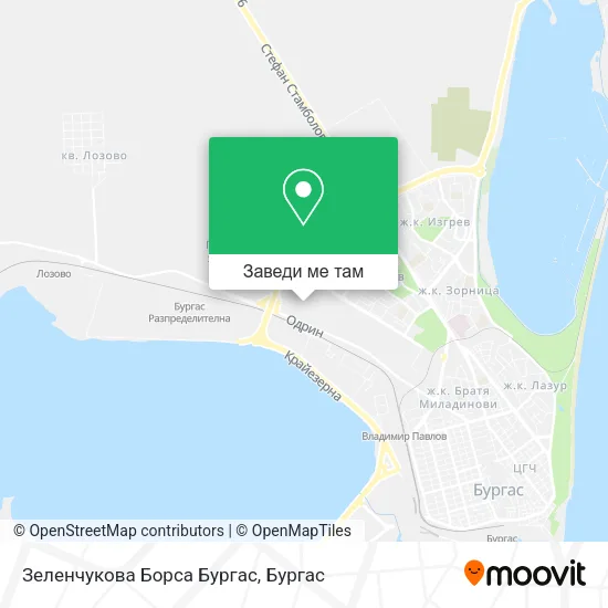 Зеленчукова Борса Бургас карта