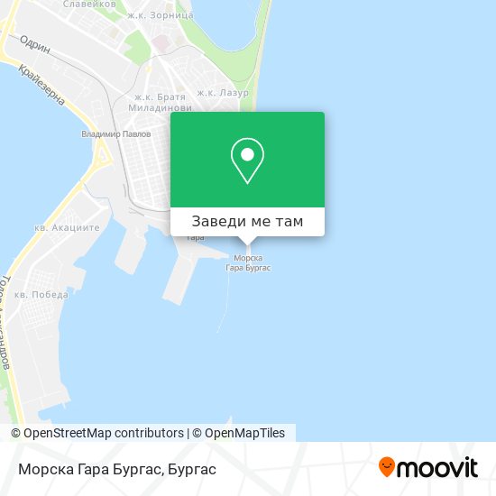 Морска Гара Бургас карта