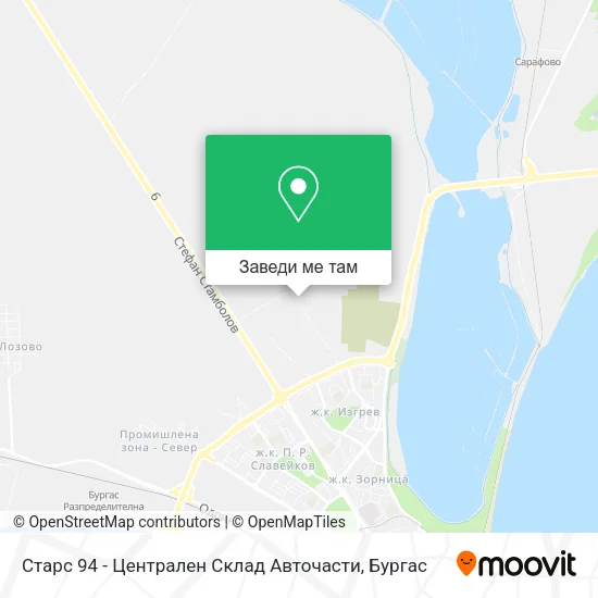 Старс 94 - Централен Склад Авточасти карта