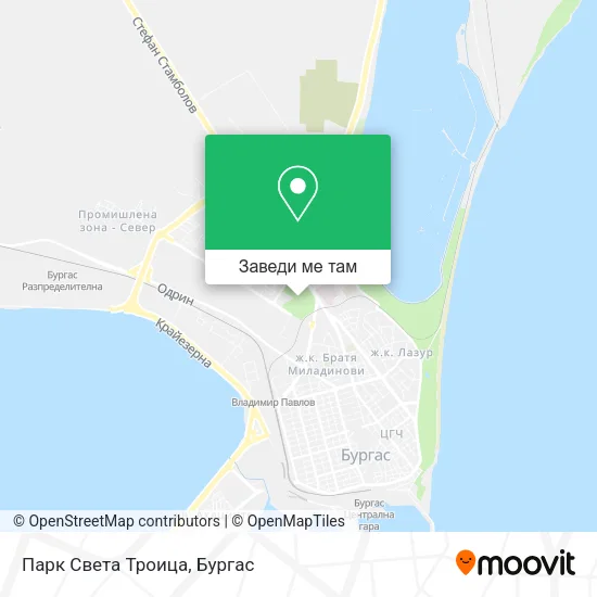 Парк Света Троица карта