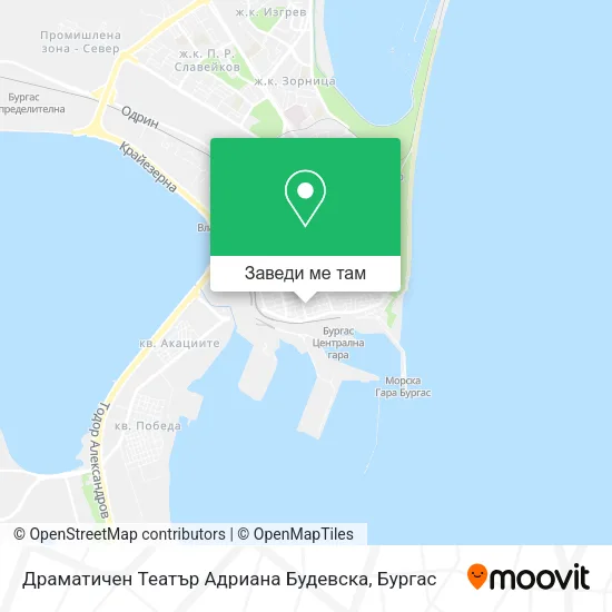 Драматичен Театър Адриана Будевска карта