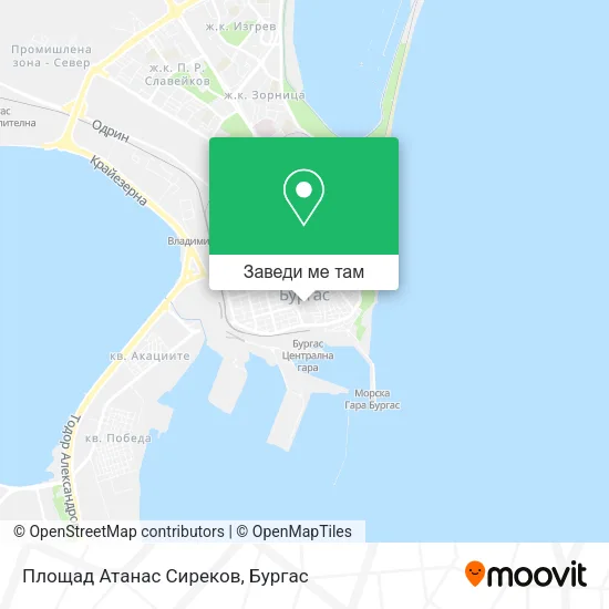 Площад Атанас Сиреков карта
