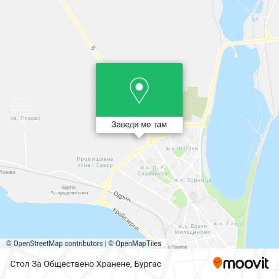 Стол За Обществено Хранене карта