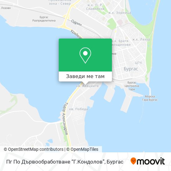 Пг По Дървообработване “Г.Кондолов” карта