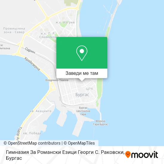 Гимназия За Романски Езици Георги С. Раковски карта