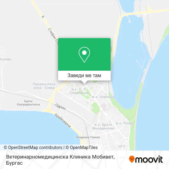 Ветеринарномедицинска Клиника Мобивет карта