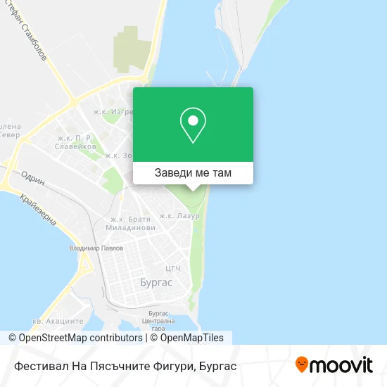 Фестивал На Пясъчните Фигури карта