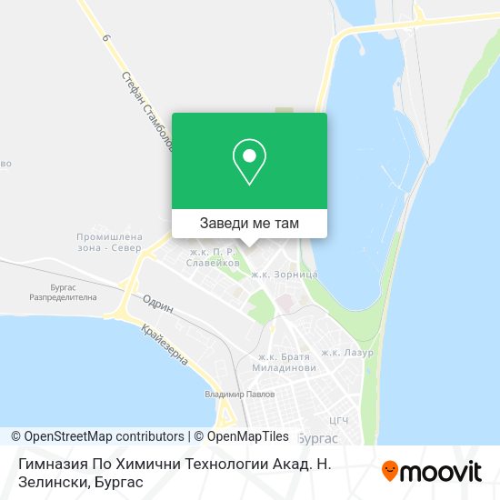 Гимназия По Химични Технологии Акад. Н. Зелински карта