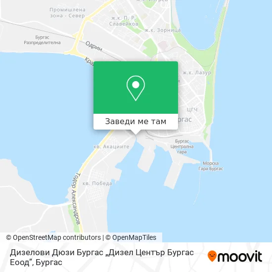 Дизелови Дюзи Бургас „Дизел Център Бургас Еоод” карта