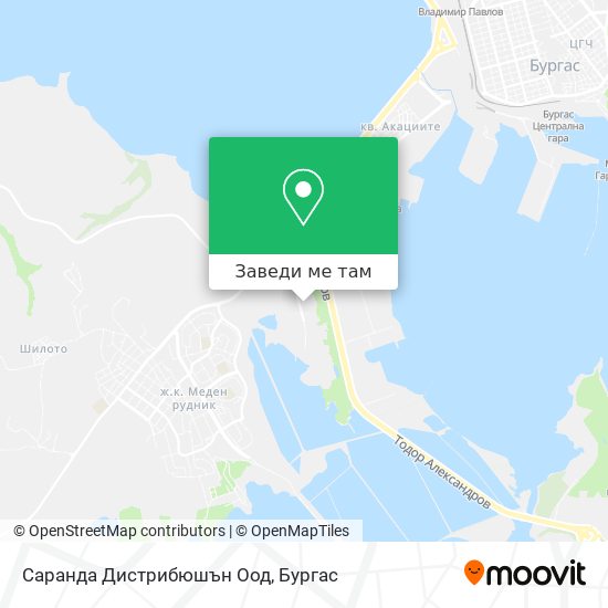 Саранда Дистрибюшън Оод карта