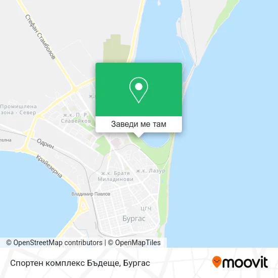 Спортен комплекс  Бъдеще карта