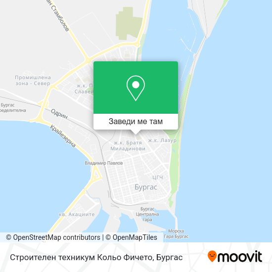Строителен техникум Кольо Фичето карта