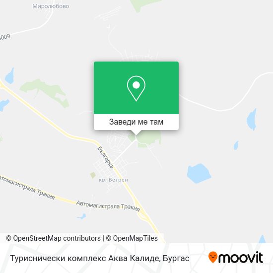 Туриснически комплекс  Аква Калиде карта