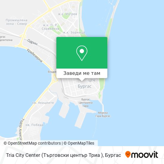 Tria City Center (Търговски център  Триа ) карта