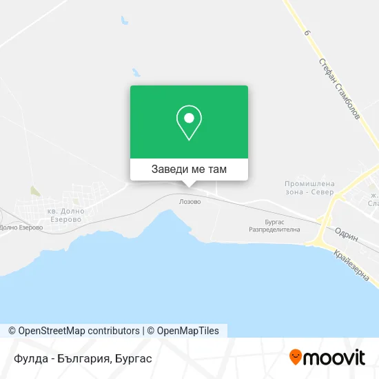 Фулда - България карта