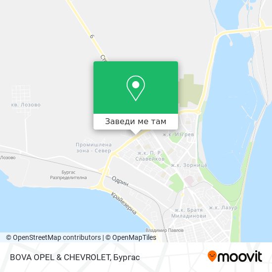 BOVA OPEL & CHEVROLET карта