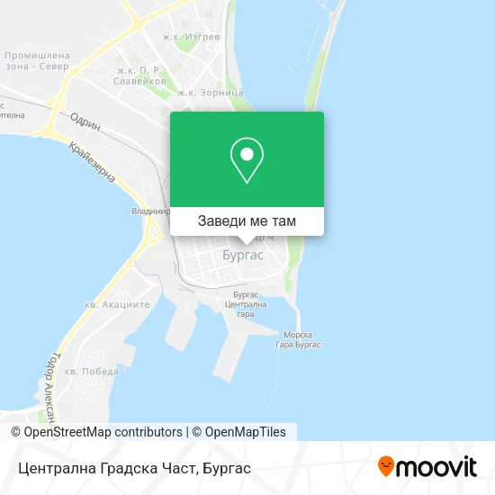 Централна Градска Част карта