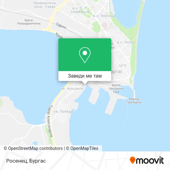 Росенец карта