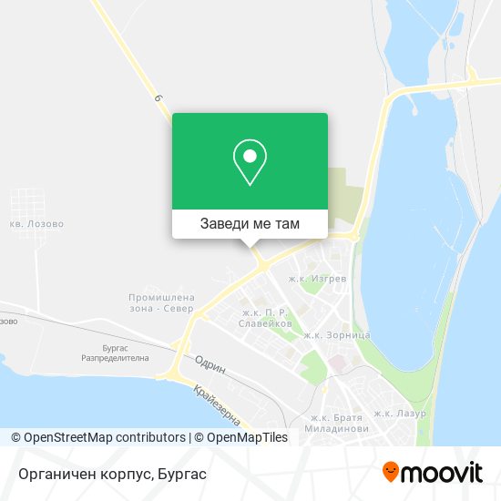 Органичен корпус карта