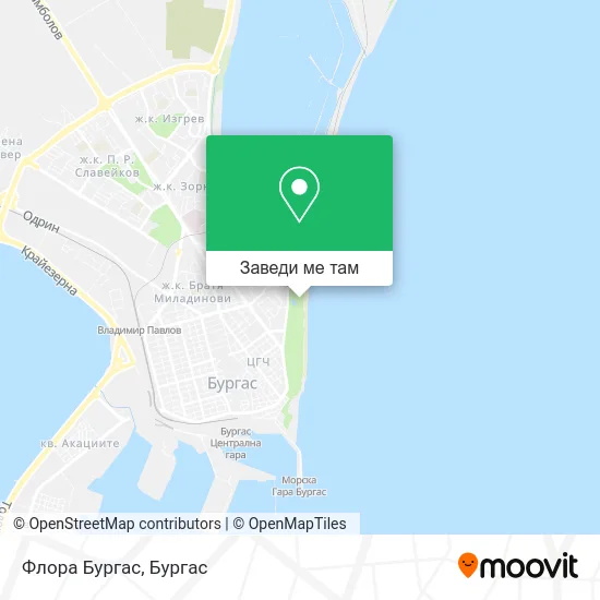 Флора Бургас карта