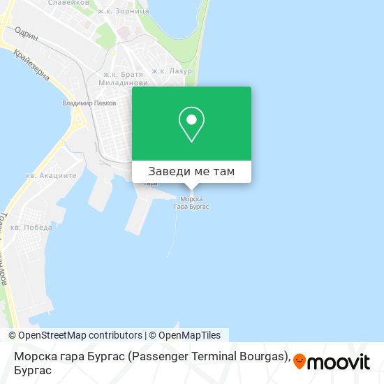 Морска гара Бургас (Passenger Terminal Bourgas) карта