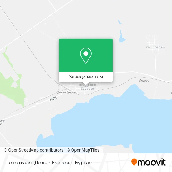 Тото пункт Долно Езерово карта