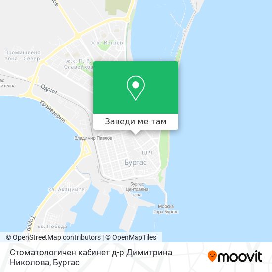 Стоматологичен кабинет д-р Димитрина Николова карта