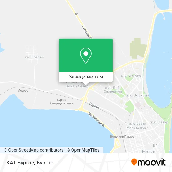 КАТ Бургас карта