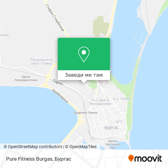 Pure Fitness Burgas карта