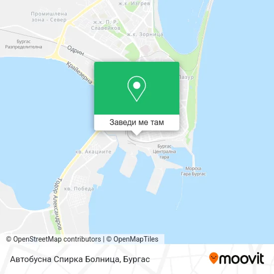 Aвтобусна Спирка   Болница карта