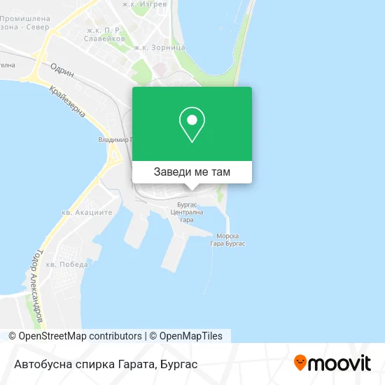 Автобусна спирка  Гарата карта