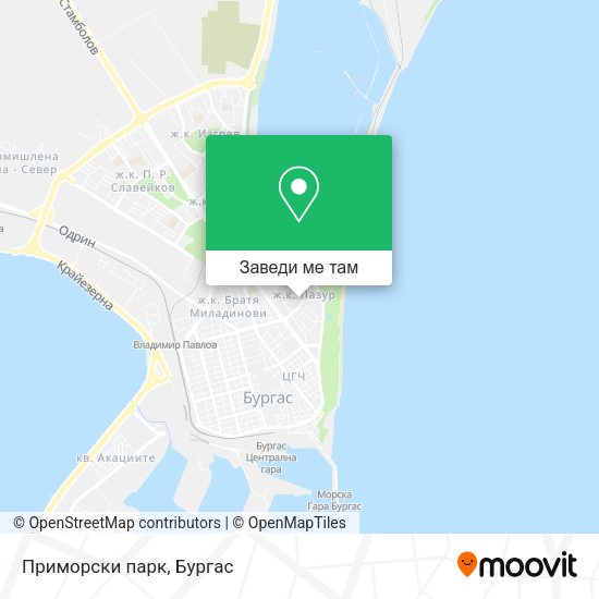 Приморски парк карта