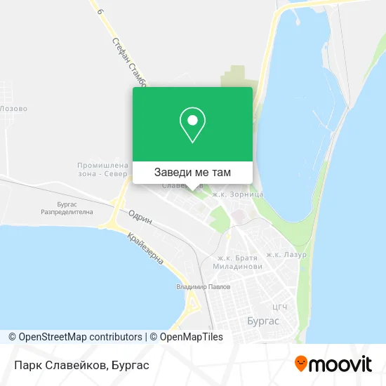 Парк  Славейков карта