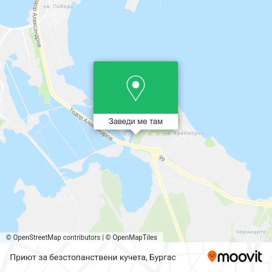 Приют за безстопанствени кучета карта