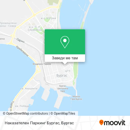 Наказателен Паркинг Бургас карта