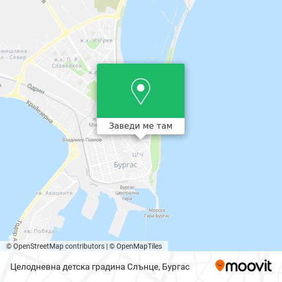 Целодневна детска градина  Слънце карта