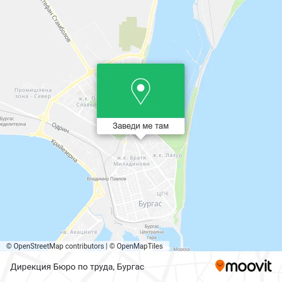 Дирекция  Бюро по труда карта