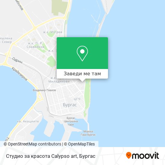 Студио за красота Calypso art карта