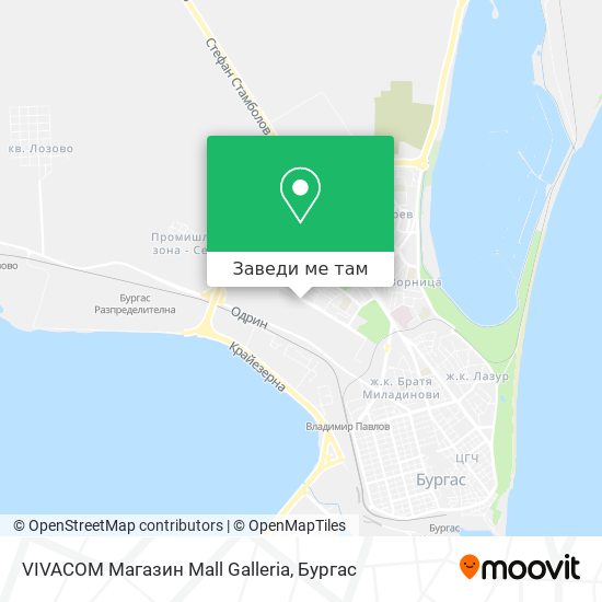 VIVACOM Магазин  Mall Galleria карта